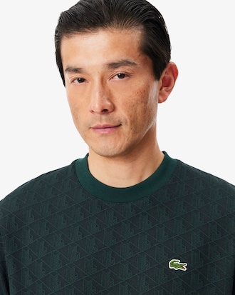 T-shirt jacquard monogramme