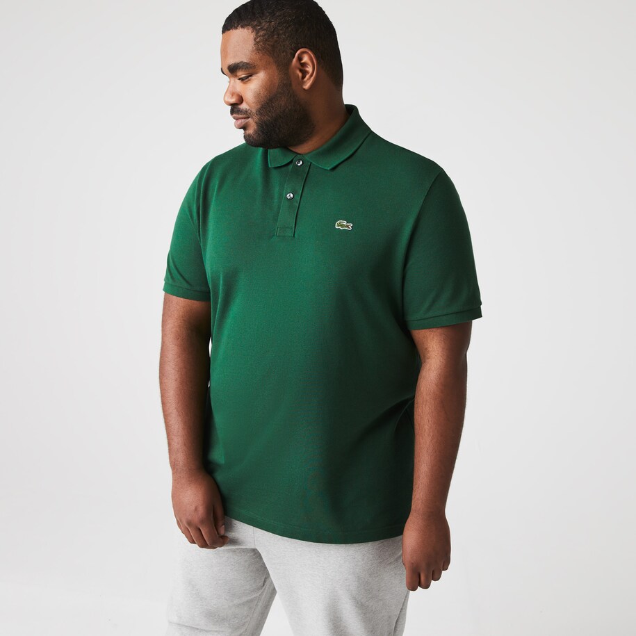 Men's slim fit lacoste polo shirt in petit piqué clearance