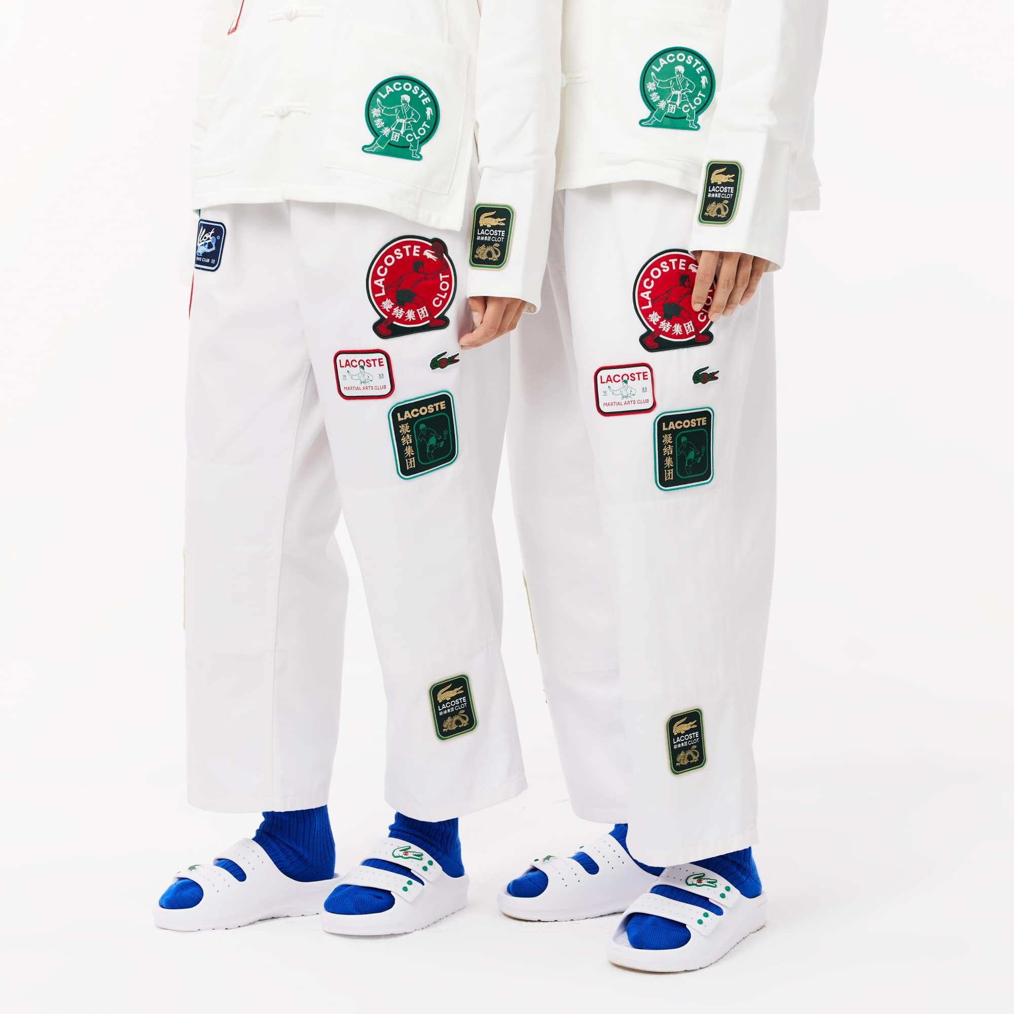 Unisex Lacoste x Clot Multi Badge Sweatpants - Pants & Sweatpants