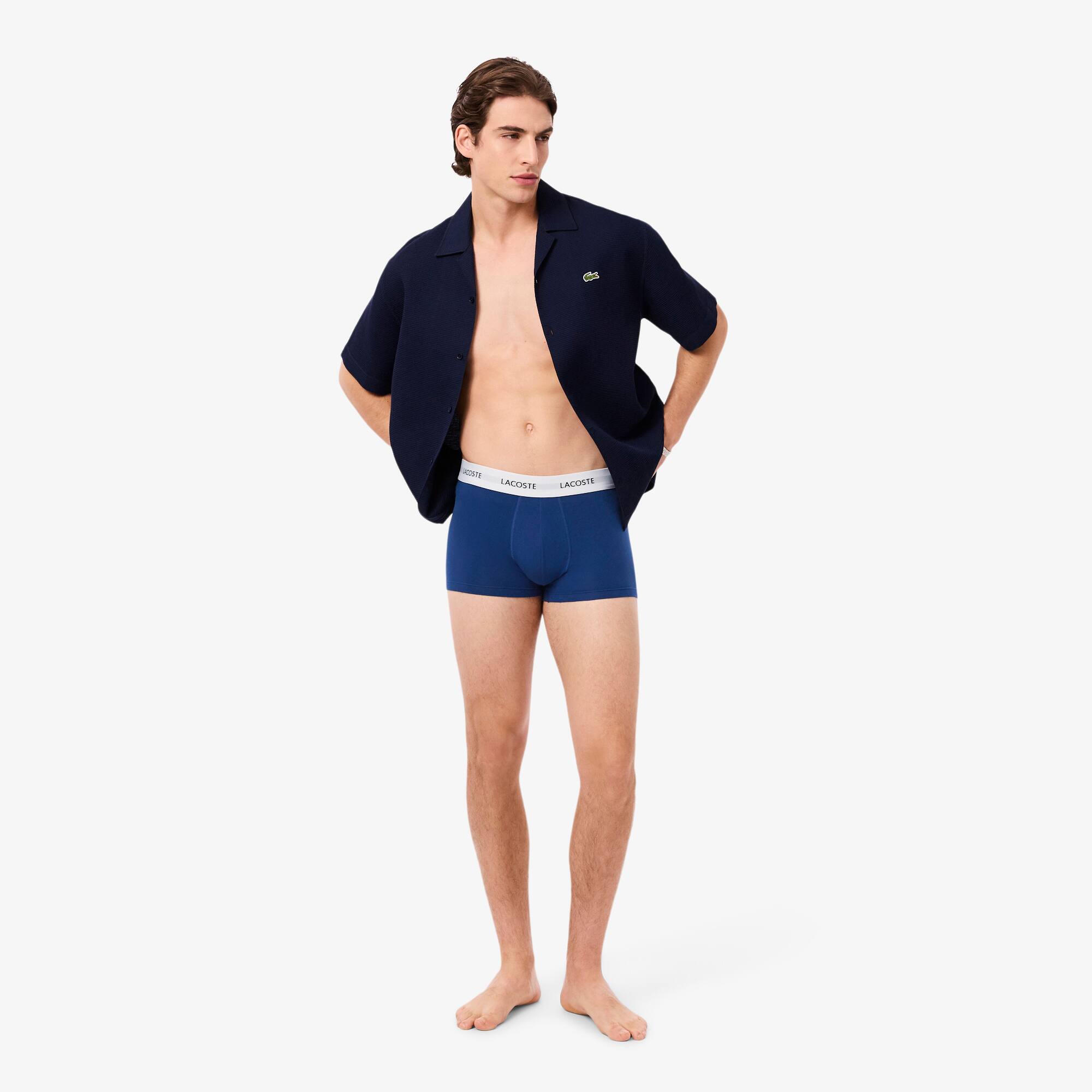 Men's 3-Pack Stretch Cotton Trunks - Underwear & Loungewear - New