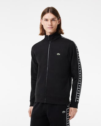 Men's Logo Stripe Zip-Up Sweatshirt