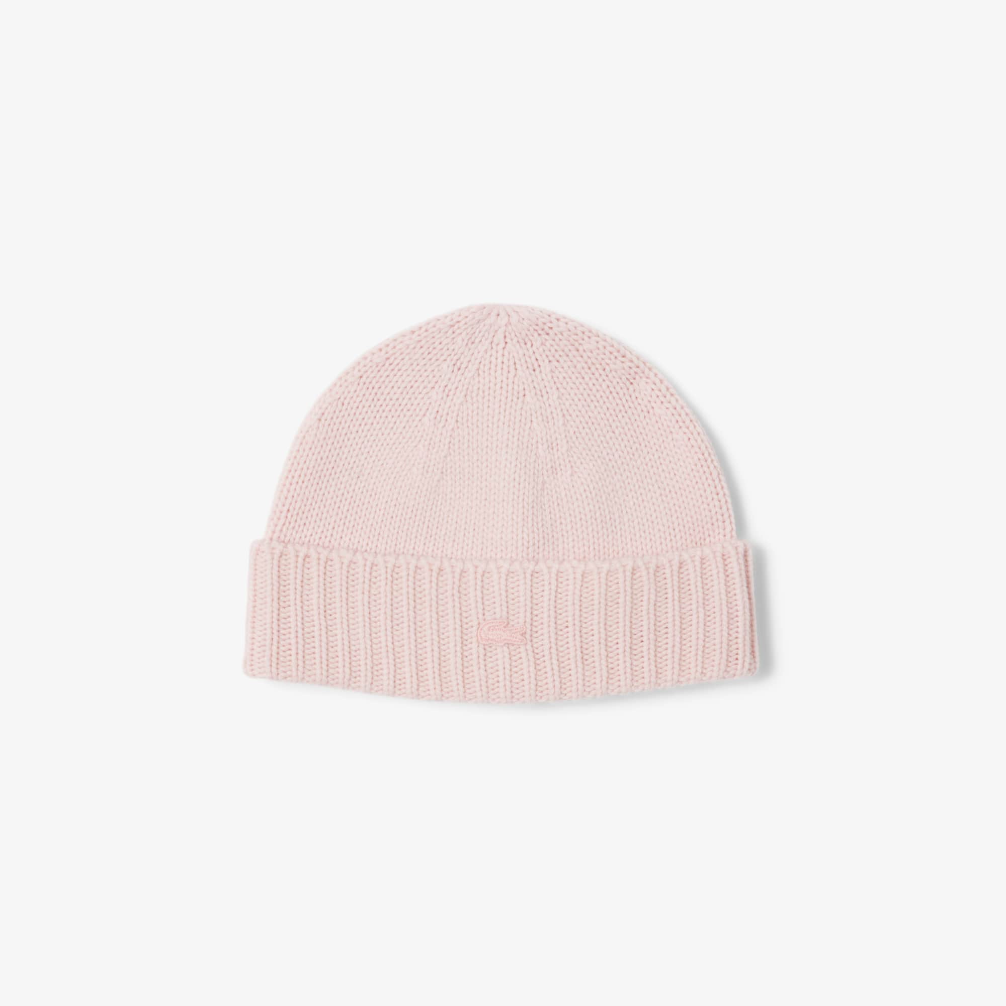 Lacoste Women's 3d Rib Knit Wool Beanie - One Size In Pink