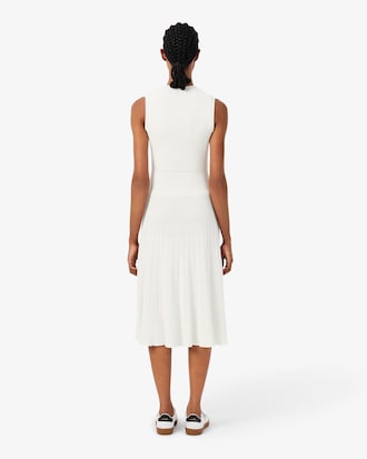 Vestido Plisado de Canal&eacute; de Mezcla