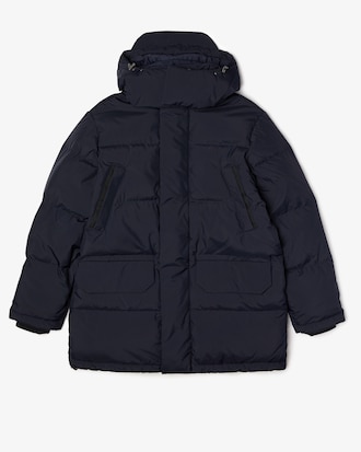 Men's Detachable Hood Long Puffer Coat