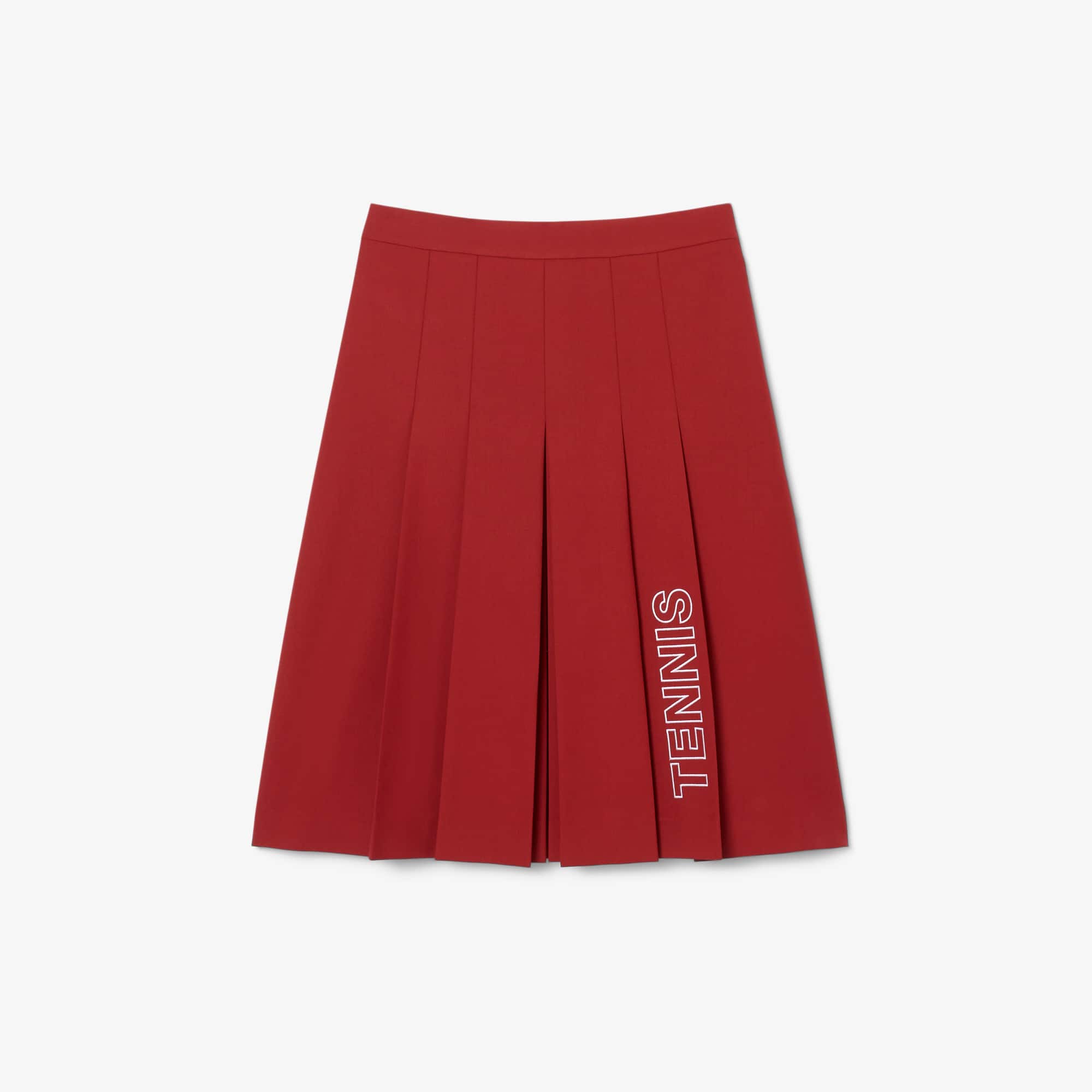 Lacoste Runway Embroidered Pleated Midi Skirt - S (36)