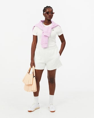 Women's Slim Fit Ribbed Cotton T-Shirt