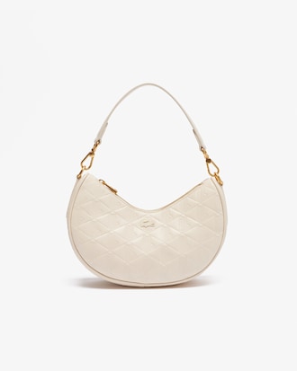 Women's Maheki Embossed Leather Half Moon Bag