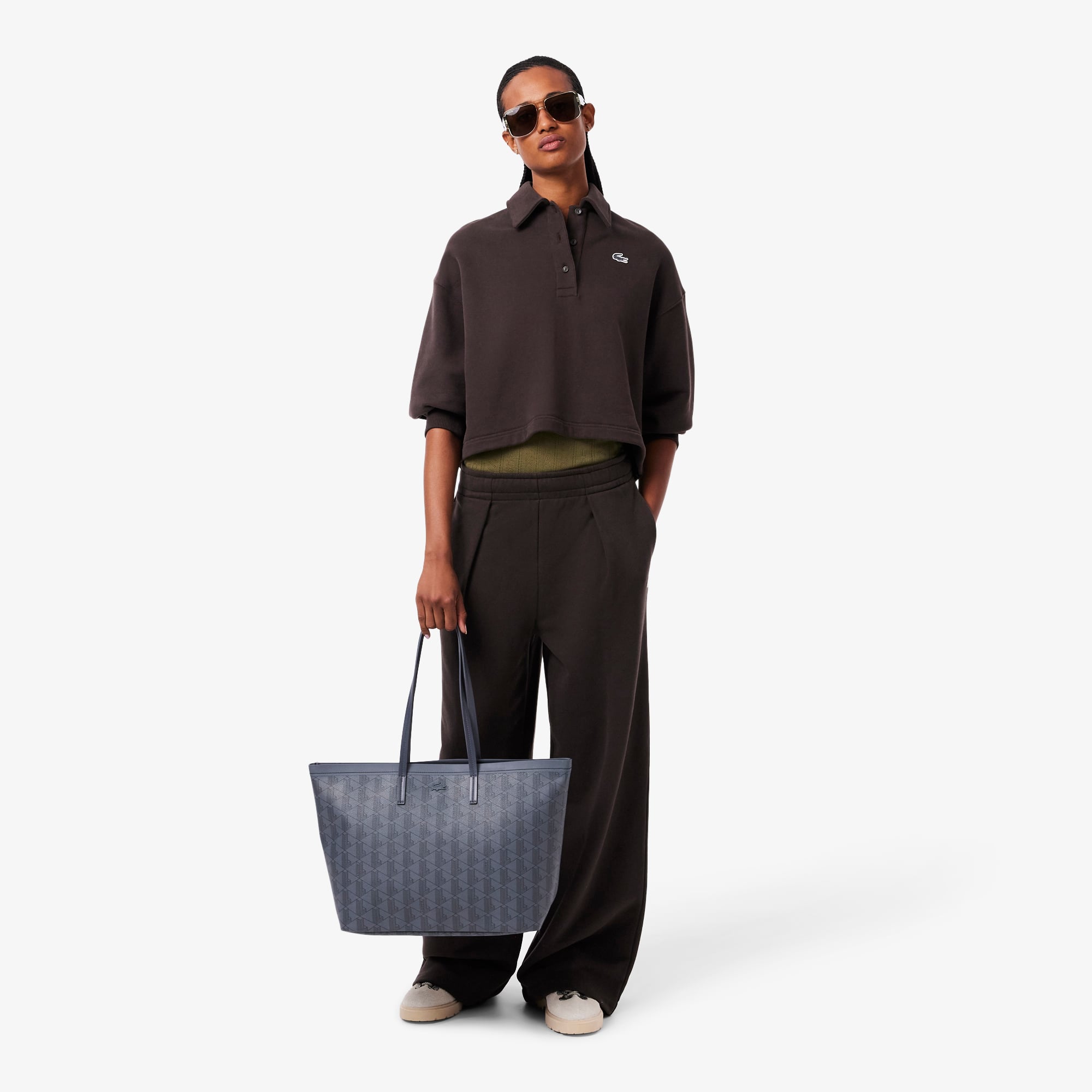 Zely Grained Tote & Pouch - Bags - New In 2026 | Lacoste