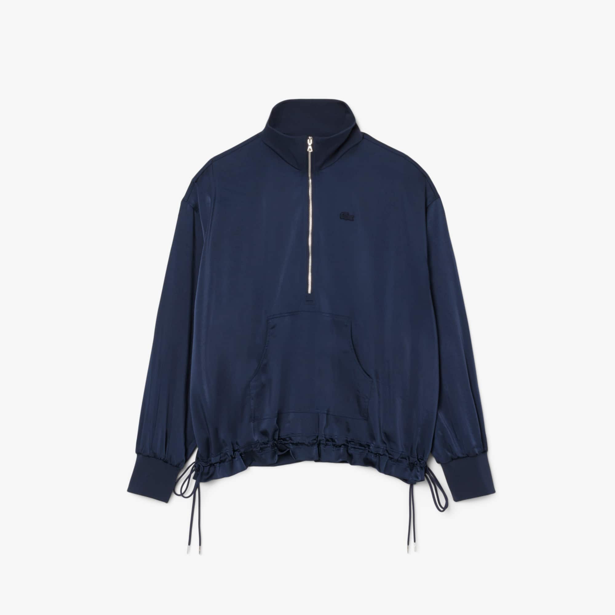 Slash Sweat Jacket | WOMEN | ネイビー | M Women's Half-Zip Oversized Pullover Jacket - Women's