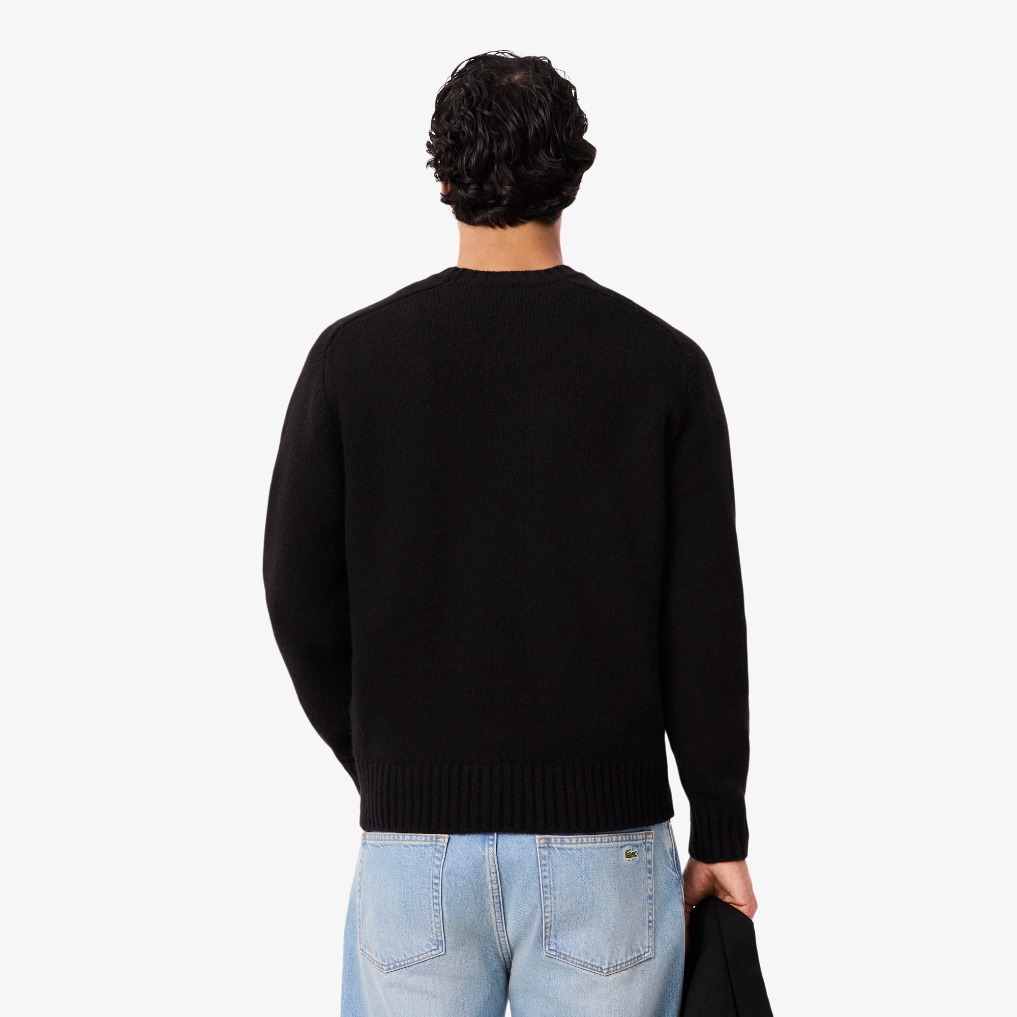 Men's Intarsia Branded Wool Sweater - Sweaters & Sweatshirts - New