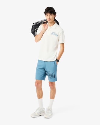 Shorts Para Hombre En Felpa De Algod&oacute;n Con Estampado Gr&aacute;fico