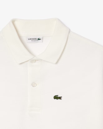 Kids' Contrast Stripe Petit Piqué Polo
