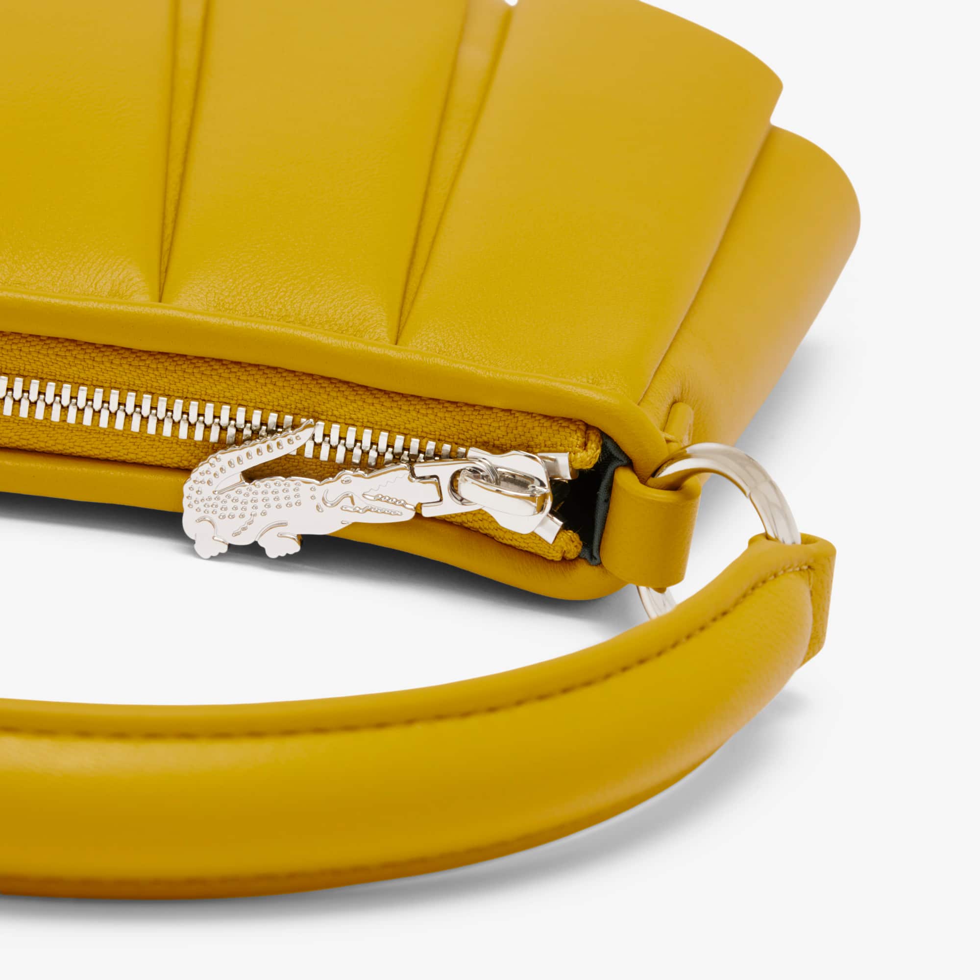 LACOSTE イエロー ボストンバッグ Small Lenglen Leather Bag - Bags - New In 2026 | Lacoste