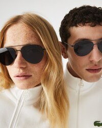 Modified Rectangular Metal Ultra-Thin Sunglasses