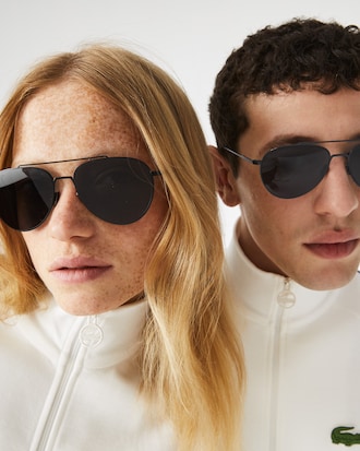 Modified Rectangular Metal Ultra-Thin Sunglasses
