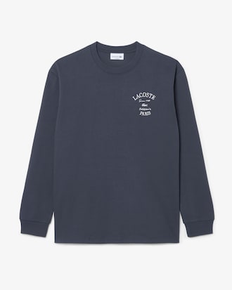 Relaxed Fit Long Sleeved Embroidered T-shirt