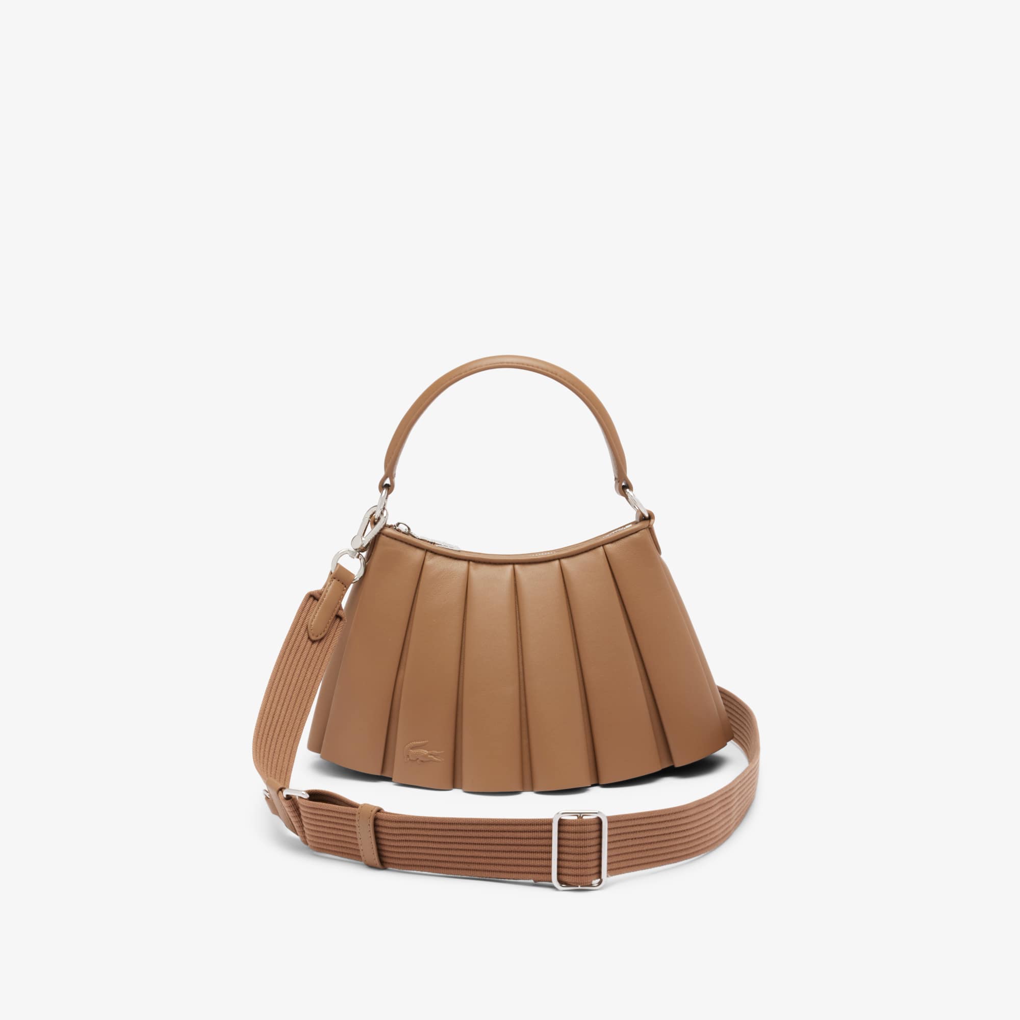 Lacoste Small Lenglen Leather Bag - One Size In Brown