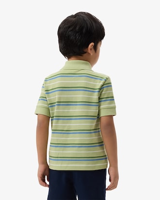 Contrast Stripe Petit Piqu&eacute; Polo