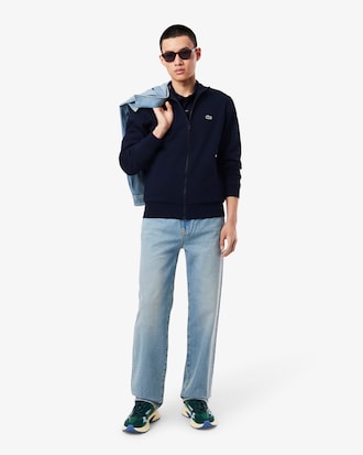 Men's Zip-Up High-Neck Fleece Sweatshirt