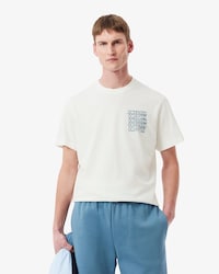 Playera gr&aacute;fica de punto de algod&oacute;n para hombre