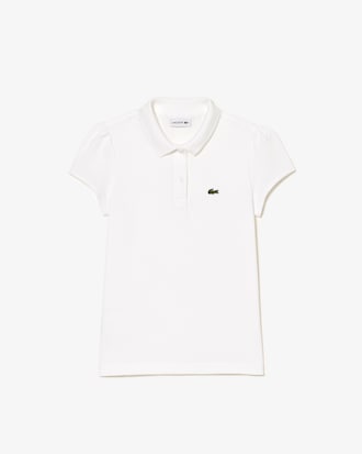 Kids' Scalloped Collar Mini Piqué Polo