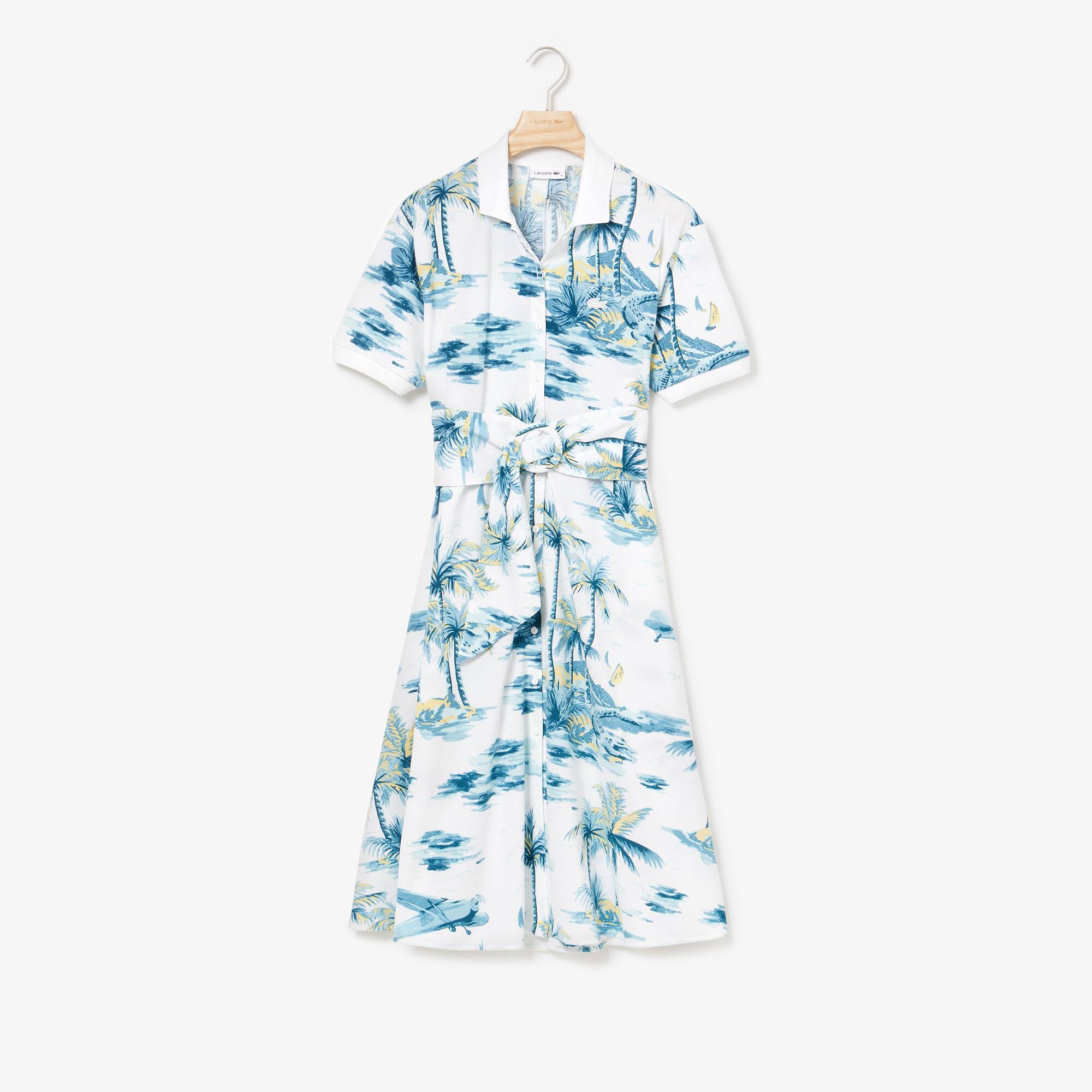 lacoste belted dress