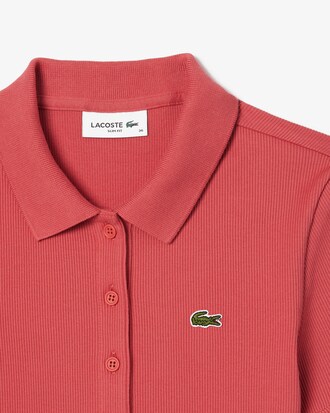 Polo  Slim Fit L.12.D De Algod&oacute;n Acanalado Para Mujer