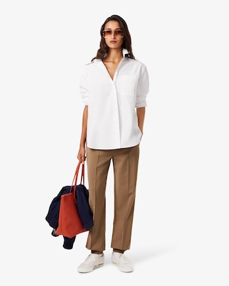 Women's Oversized Cotton Button Down Shirt