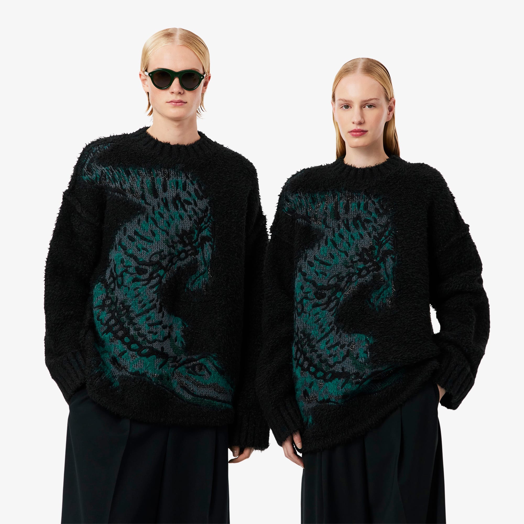 Runway Jacquard Crocodile Sweater - Sweaters & Sweatshirts - New