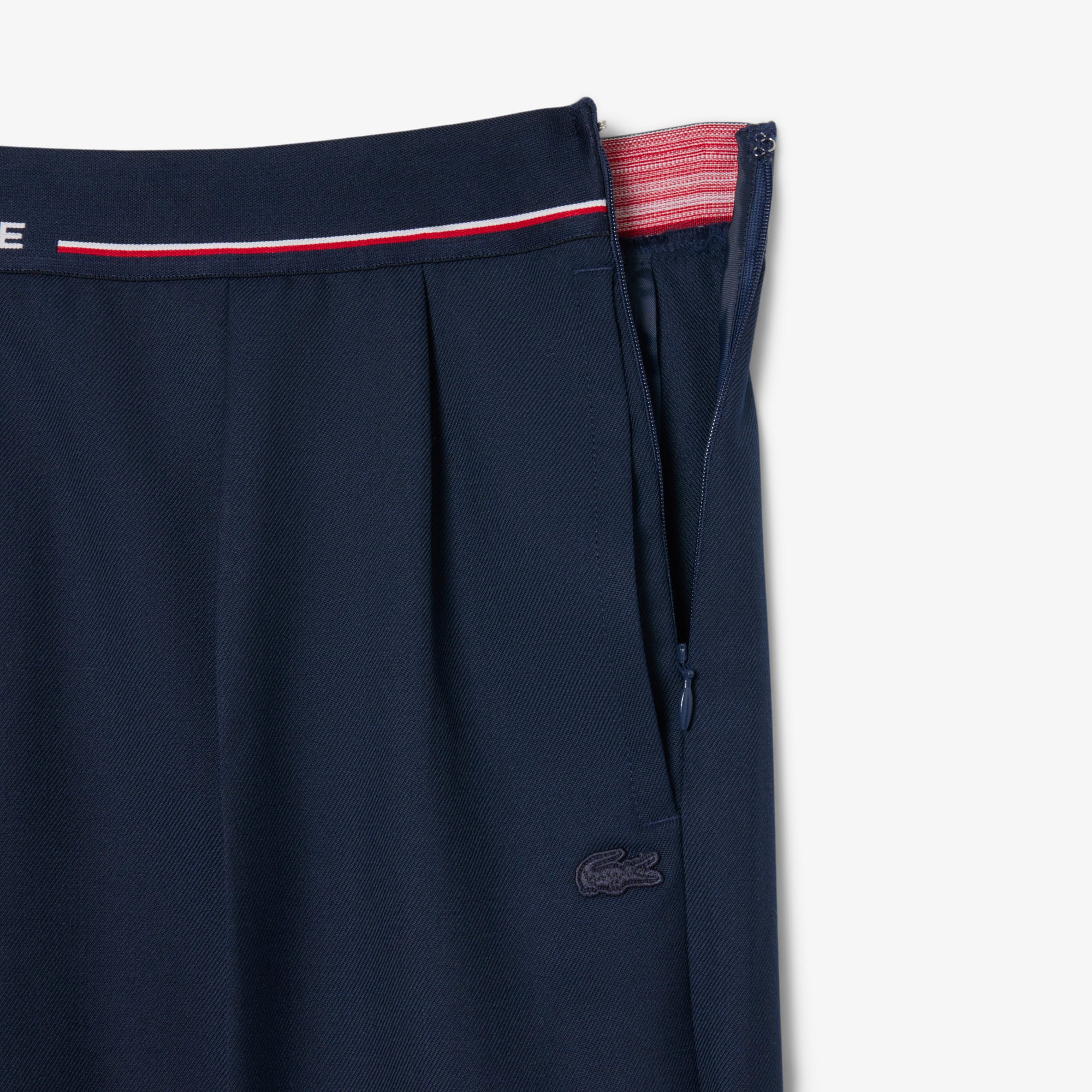 Women's Oversized Wool Blend Pleated Pants