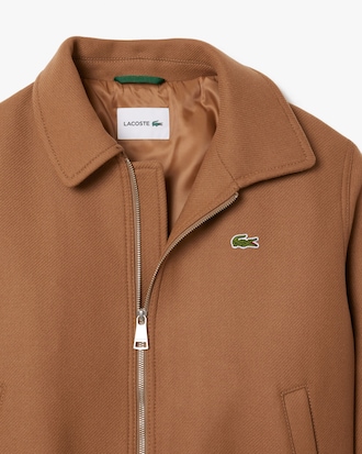 Blouson aviateur en laine zippé rembourré