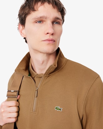 Sudadera Polar con Cuello Alto y Cierre para Hombre