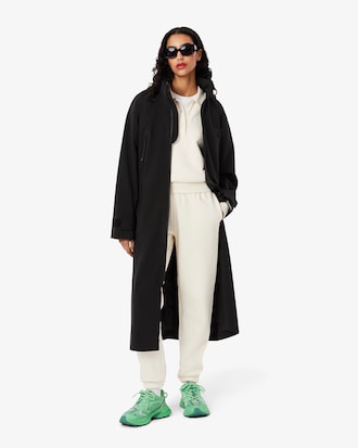 Parka larga oversize repelente al agua para mujer