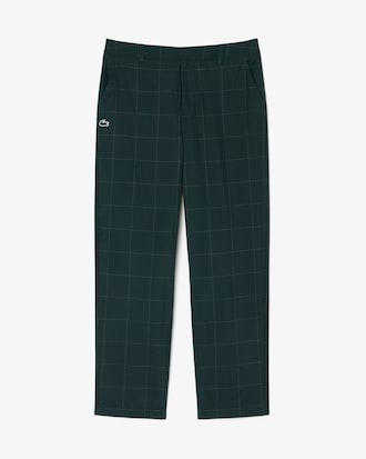 Water-Repellent Plaid Golf Pants