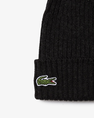 Unisex Ribbed Wool Beanie