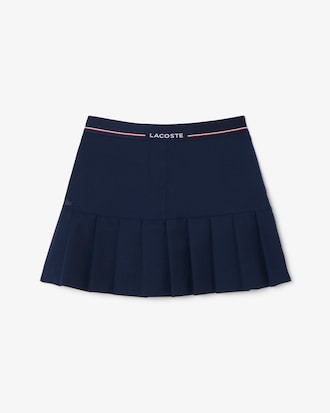 Women's Short Pleated Wool Blend Skirt