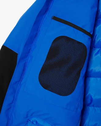 Men's Hooded Colorblock Parka