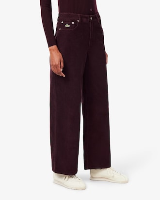 Women's Wide Leg Corduroy Pants