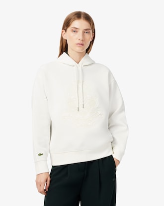 Oversized Piqu&eacute; Hoodie