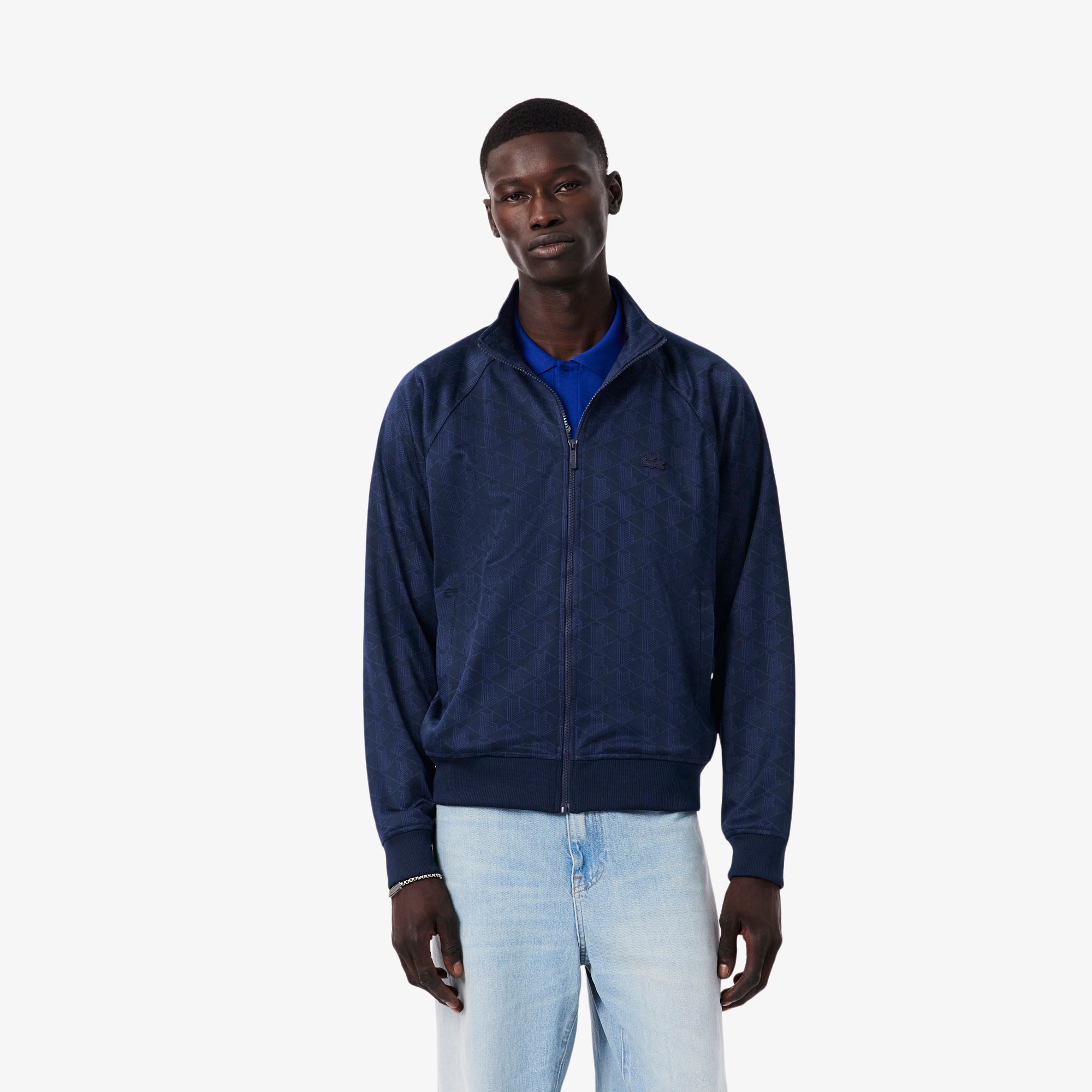 Monogram Jacquard Zipped Jacket