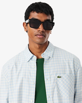 Camisa de Cuadros de Twill de Algod&oacute;n