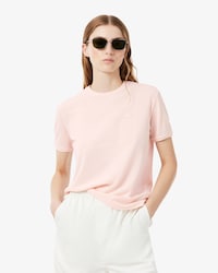 Fluid Scallop Trim Piqu&eacute; T-shirt