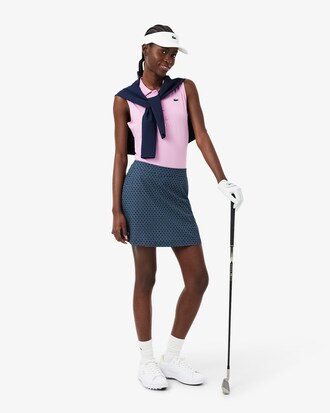 Polo De Golf El&aacute;stico Con Protecci&oacute;n Uv Y Corte Entallado Para Mujer