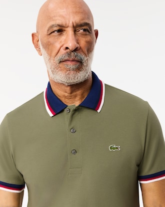Men's Regular Fit Stretch Mini Piqué Polo
