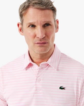 Regular Fit Ultra Dry Striped Golf Polo