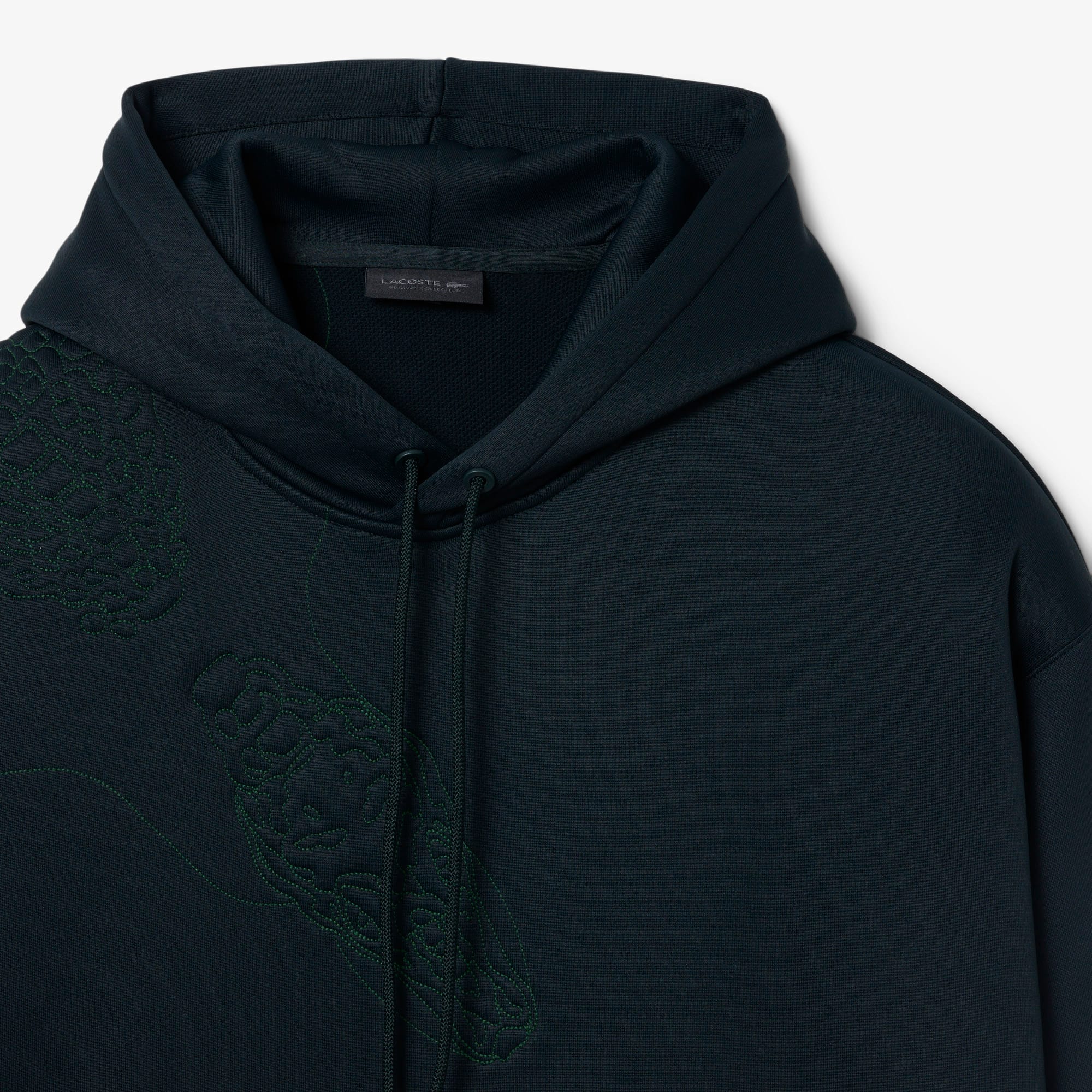 Runway Embroidered Crocodile Hoodie - Sweaters & Sweatshirts - New