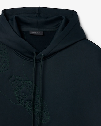 Runway Embroidered Crocodile Hoodie