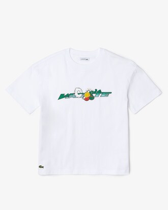 Playera para ni&ntilde;o en punto de algod&oacute;n ecol&oacute;gico con la marca