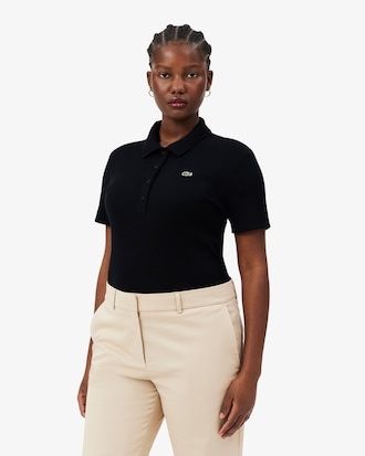 Women's Slim Fit L.12.D Ribbed Cotton Polo