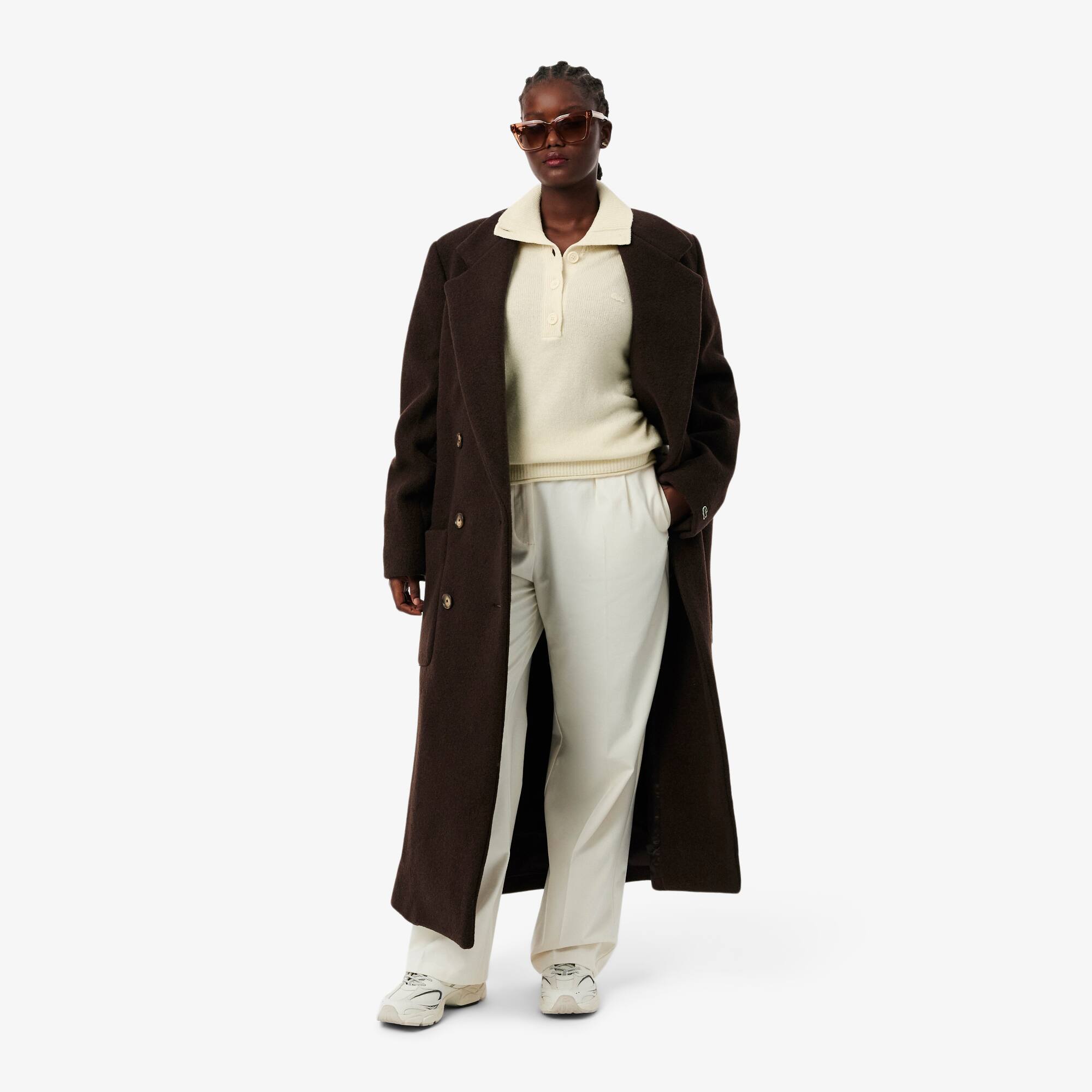 【OVERCOAT】Wool Knit Pullover & Trouser Women's Wool High-Neck Sweater - Sweaters & Sweatshirts - New In